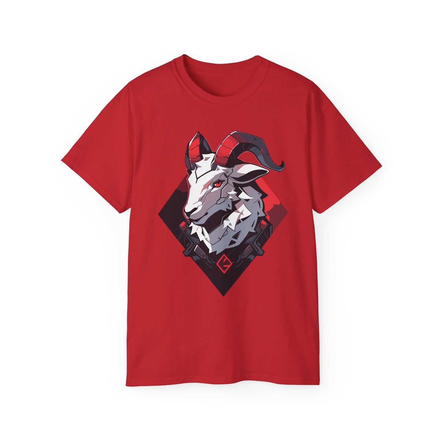 100% Cotton Short Sleeve Tee | Mascot-Goat-010