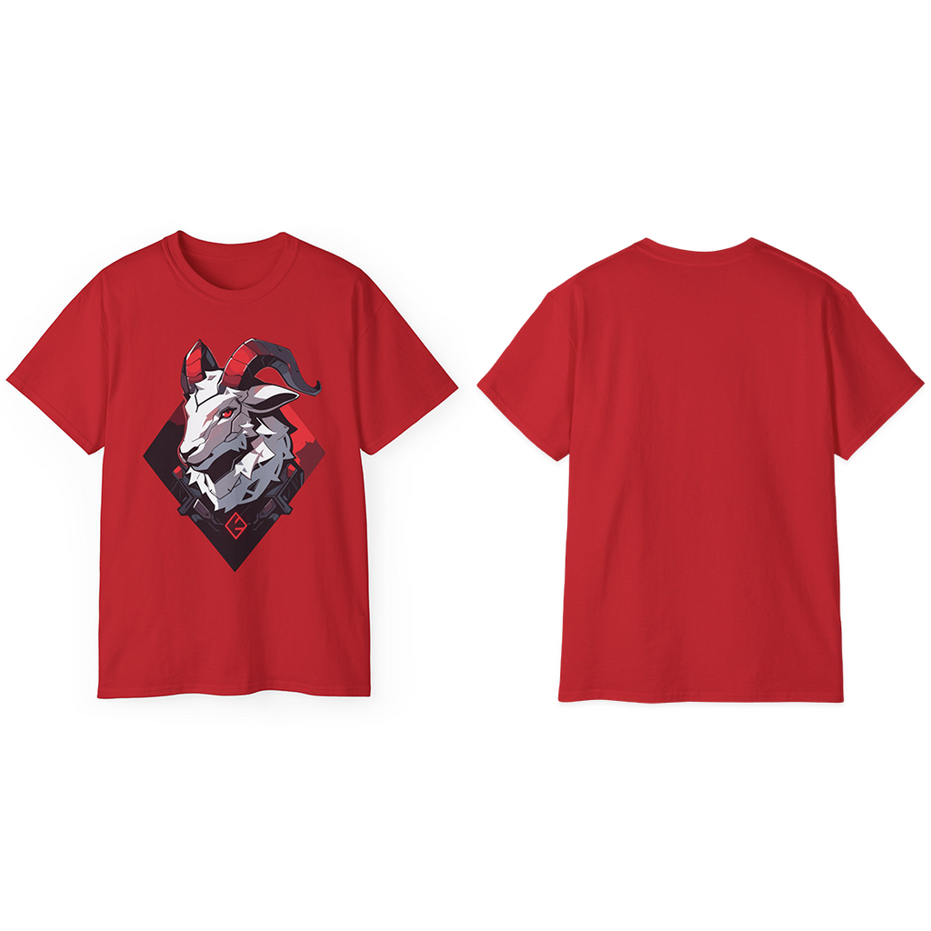 100%纯棉短袖T恤 | Mascot-Goat-010