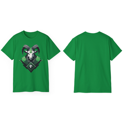 100% Cotton Short Sleeve Tee | Mascot-Goat-011