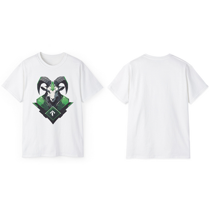 100% Cotton Short Sleeve Tee | Mascot-Goat-011