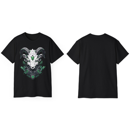 100% Cotton Short Sleeve Tee | Mascot-Goat-012