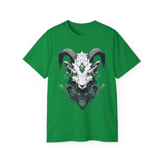 100% Cotton Short Sleeve Tee | Mascot-Goat-012