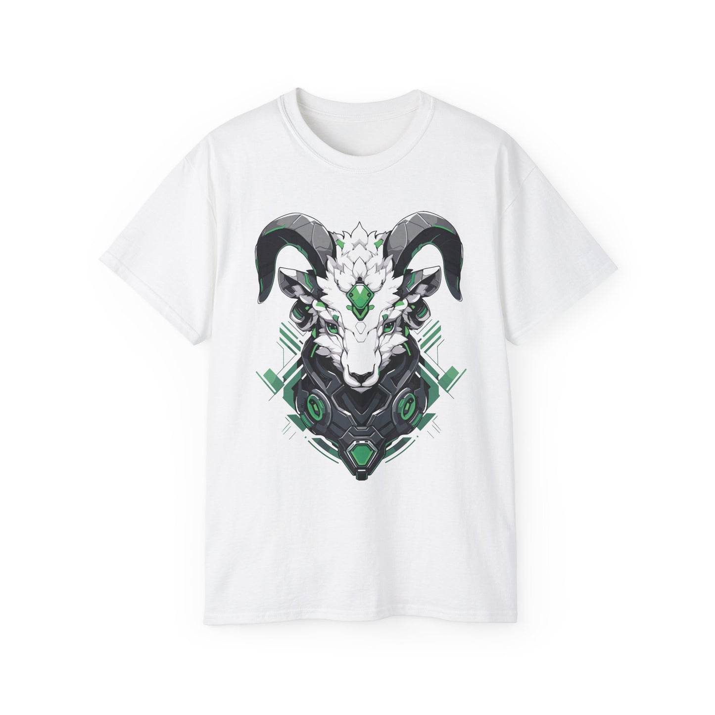 100% Cotton Short Sleeve Tee | Mascot-Goat-012