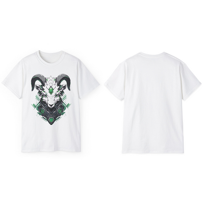 100% Cotton Short Sleeve Tee | Mascot-Goat-012