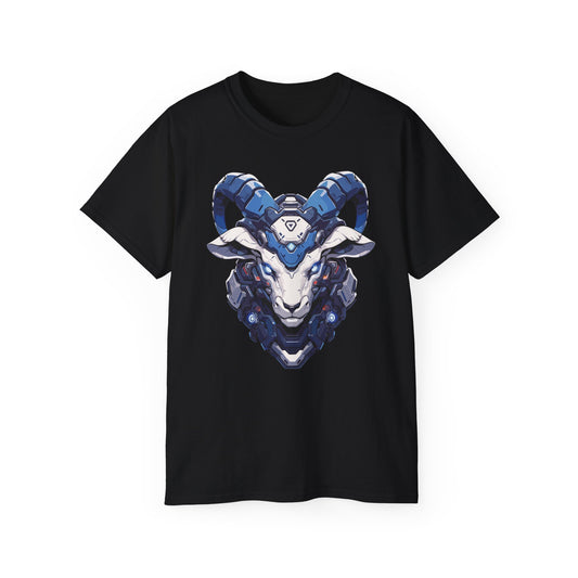 100% Cotton Short Sleeve Tee | Mascot-Goat-013