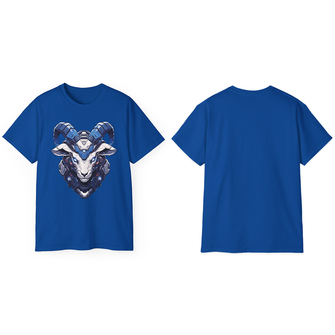 100% Cotton Short Sleeve Tee | Mascot-Goat-013