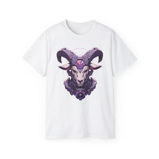 100% Cotton Short Sleeve Tee | Mascot-Goat-015