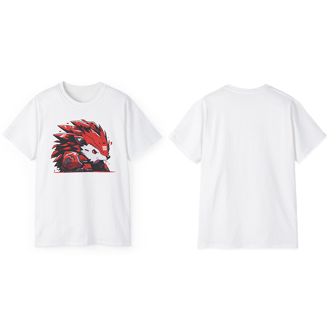 100% Cotton Short Sleeve Tee | Mascot-Hedgehog-010