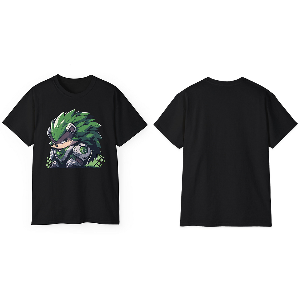 100% Cotton Short Sleeve Tee | Mascot-Hedgehog-011