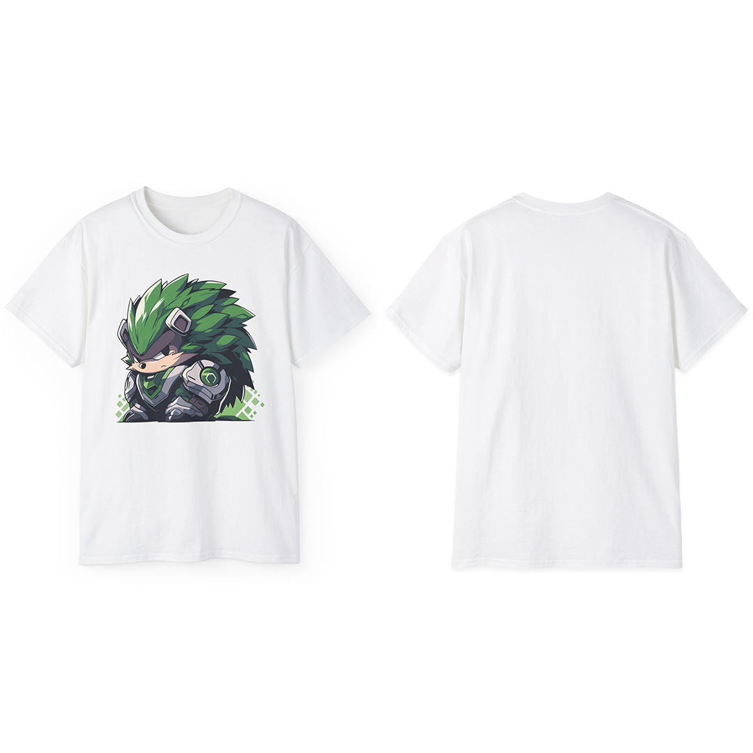 100% Cotton Short Sleeve Tee | Mascot-Hedgehog-011