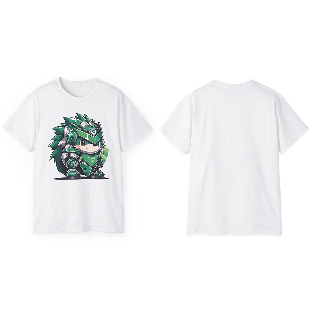 100% Cotton Short Sleeve Tee | Mascot-Hedgehog-012