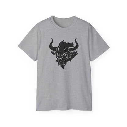 100% Cotton Short Sleeve Tee | Minimalism-Bull-001