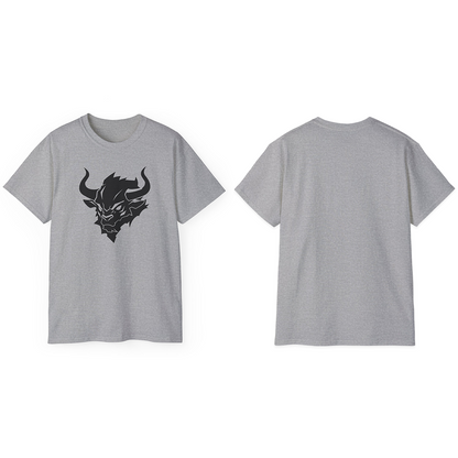 100% Cotton Short Sleeve Tee | Minimalism-Bull-001