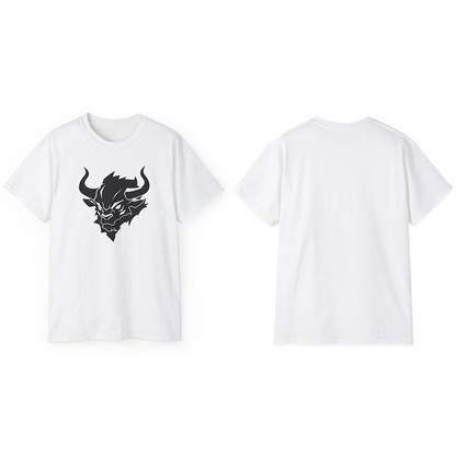 100% Cotton Short Sleeve Tee | Minimalism-Bull-001