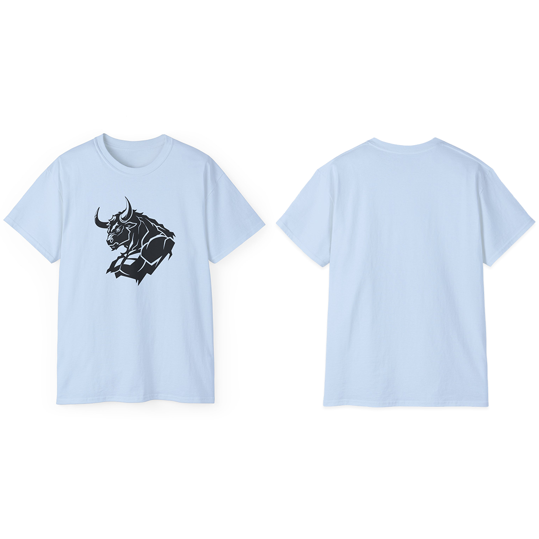 100% Cotton Short Sleeve Tee | Minimalism-Bull-002