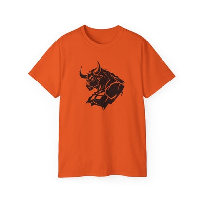 100% Cotton Short Sleeve Tee | Minimalism-Bull-002