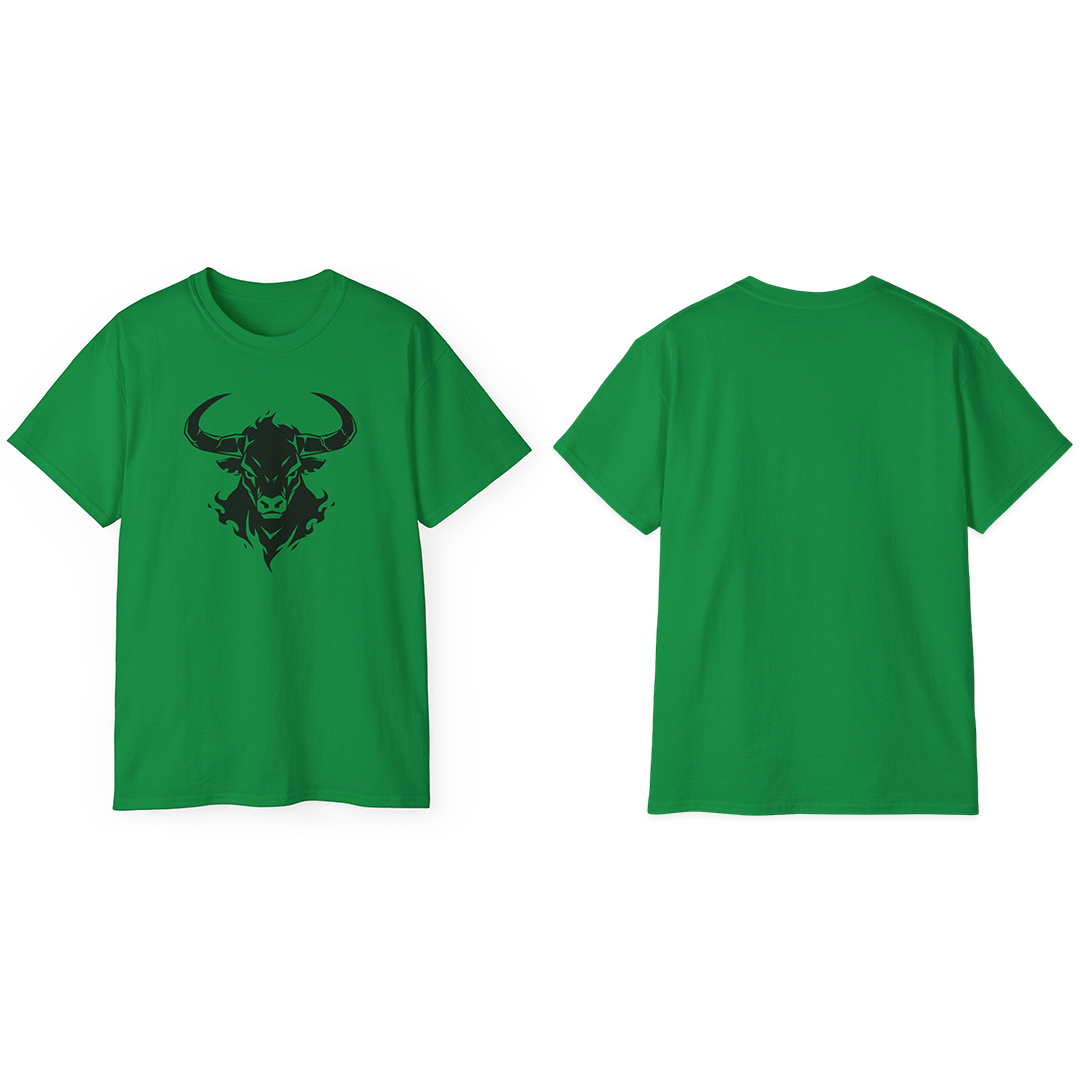 100% Cotton Short Sleeve Tee | Minimalism-Bull-003