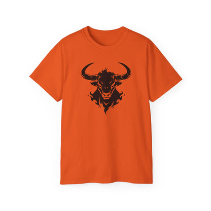 100% Cotton Short Sleeve Tee | Minimalism-Bull-003