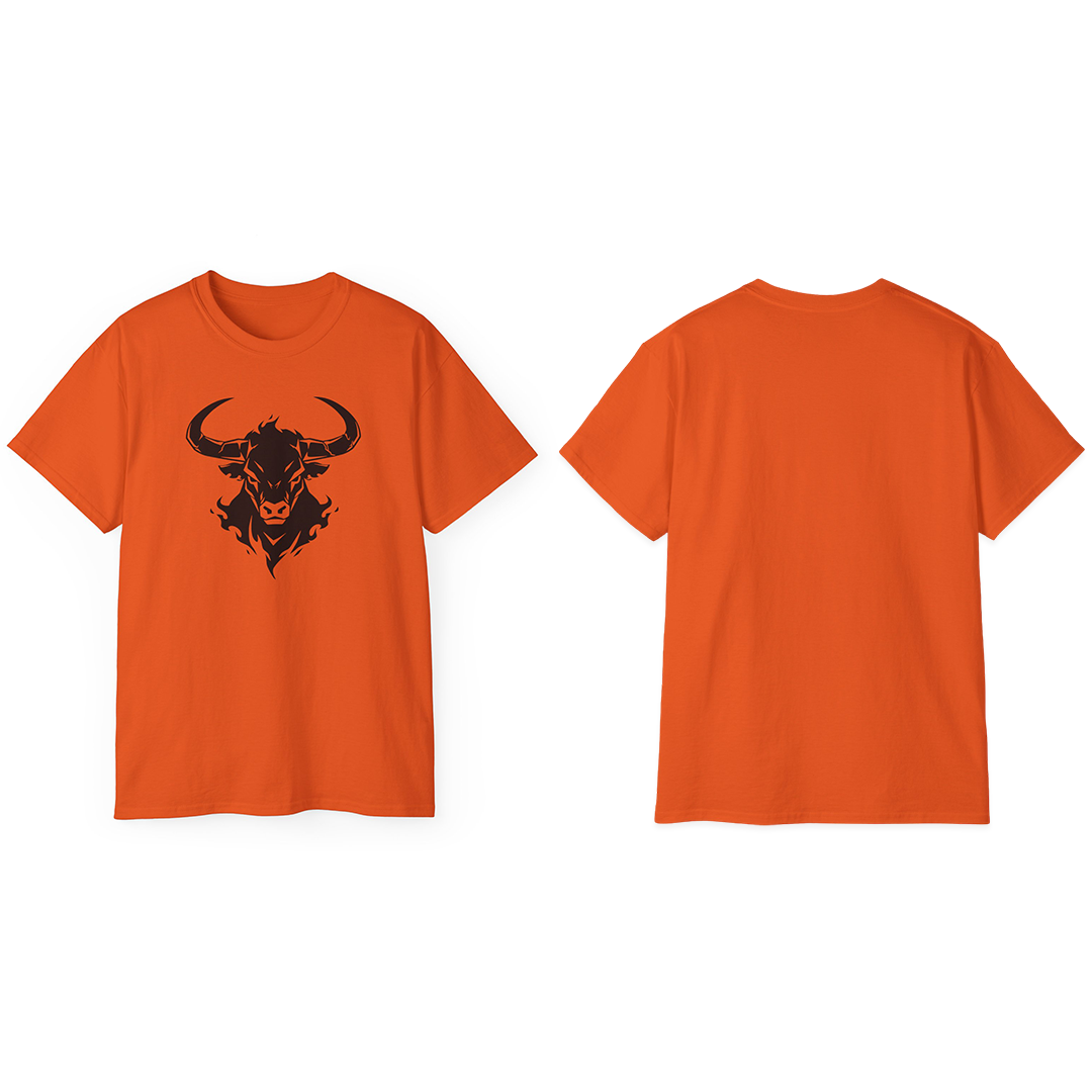 100% Cotton Short Sleeve Tee | Minimalism-Bull-003