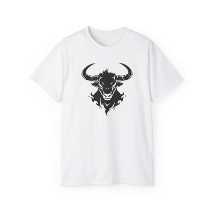 100% Cotton Short Sleeve Tee | Minimalism-Bull-003