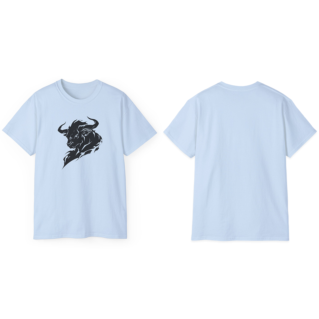 100% Cotton Short Sleeve Tee | Minimalism-Bull-004