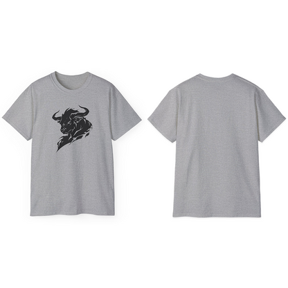 100% Cotton Short Sleeve Tee | Minimalism-Bull-004