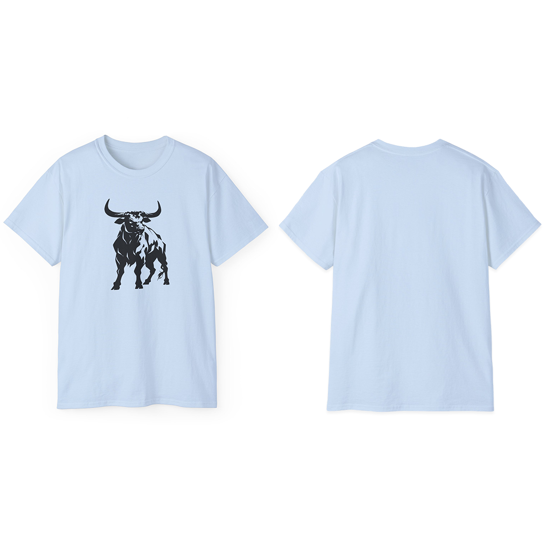 100% Cotton Short Sleeve Tee | Minimalism-Bull-005