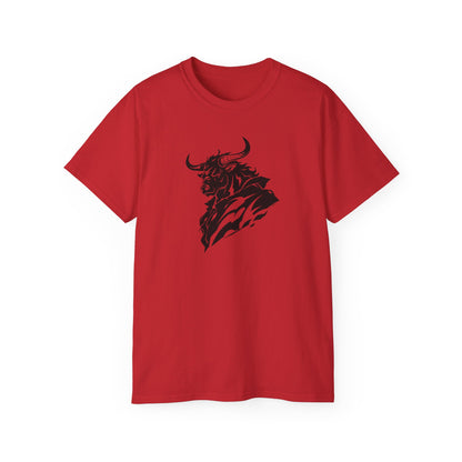 100% Cotton Short Sleeve Tee | Minimalism-Bull-006