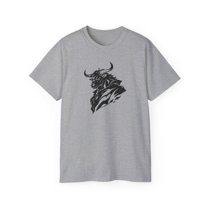 100% Cotton Short Sleeve Tee | Minimalism-Bull-006