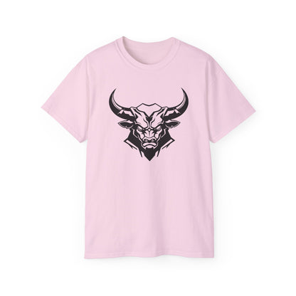 100% Cotton Short Sleeve Tee | Minimalism-Bull-007