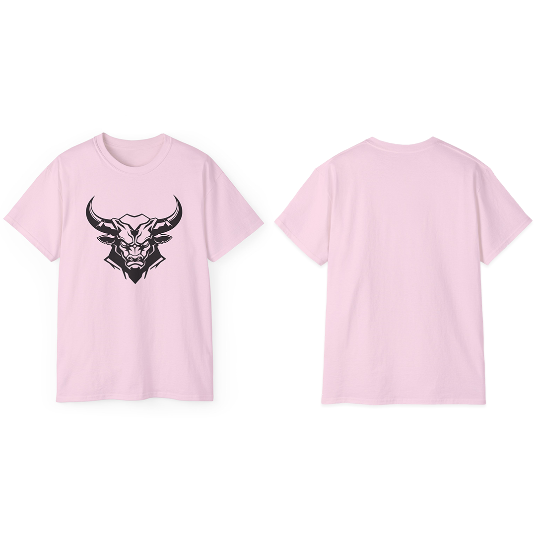 100% Cotton Short Sleeve Tee | Minimalism-Bull-007