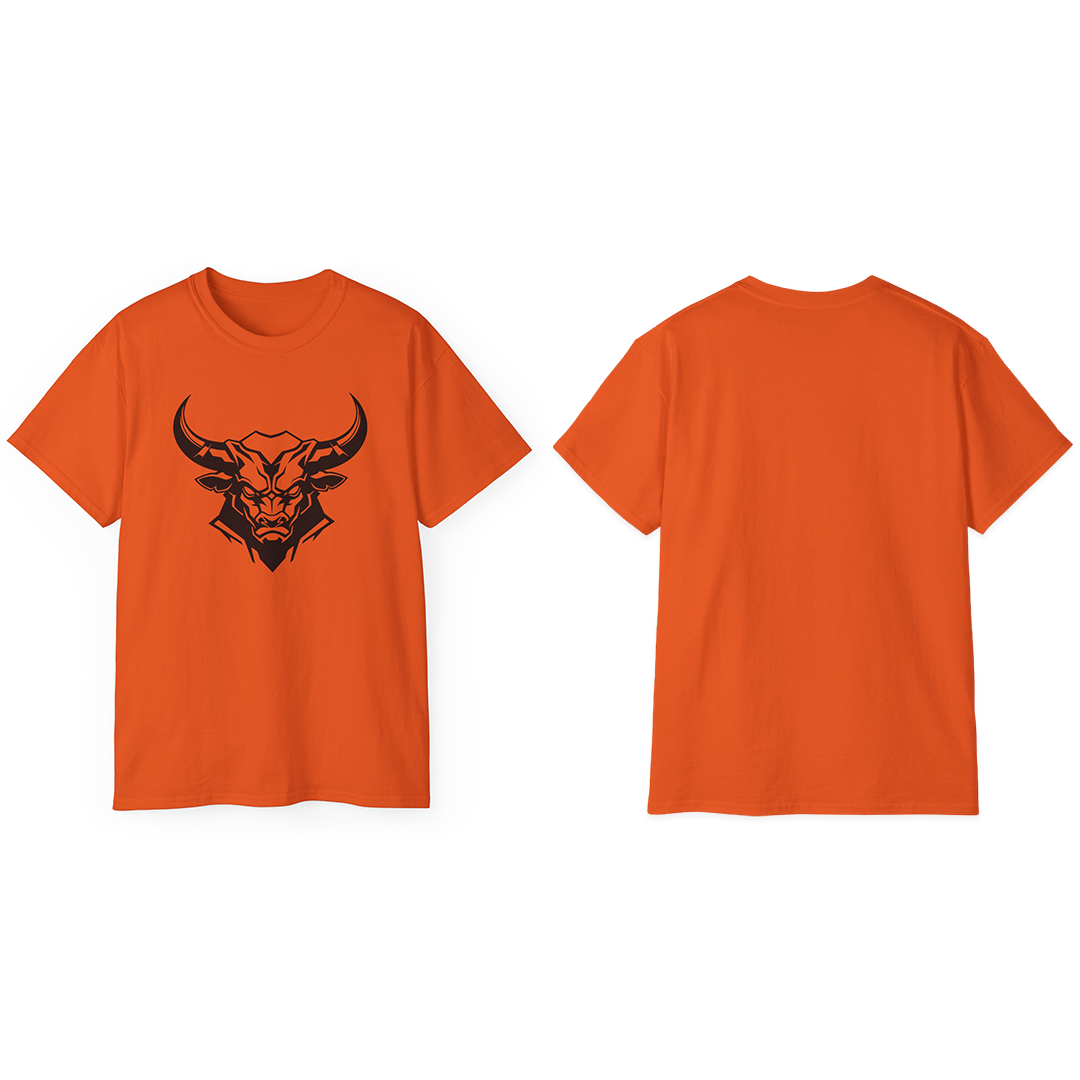 100% Cotton Short Sleeve Tee | Minimalism-Bull-007