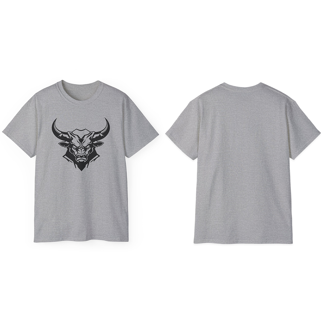 100% Cotton Short Sleeve Tee | Minimalism-Bull-007