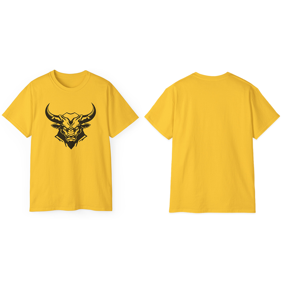 100% Cotton Short Sleeve Tee | Minimalism-Bull-007