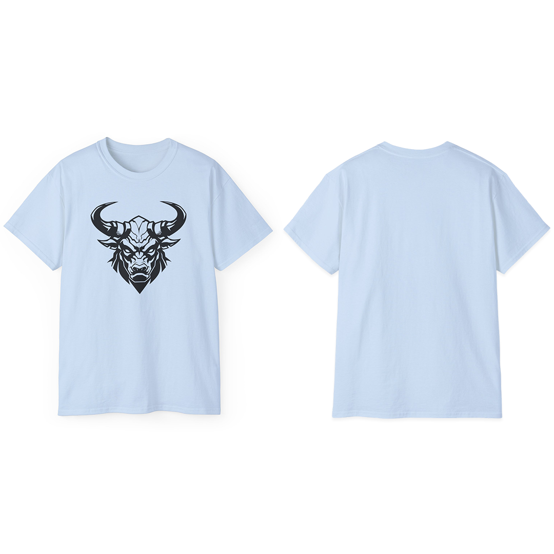 100% Cotton Short Sleeve Tee | Minimalism-Bull-008