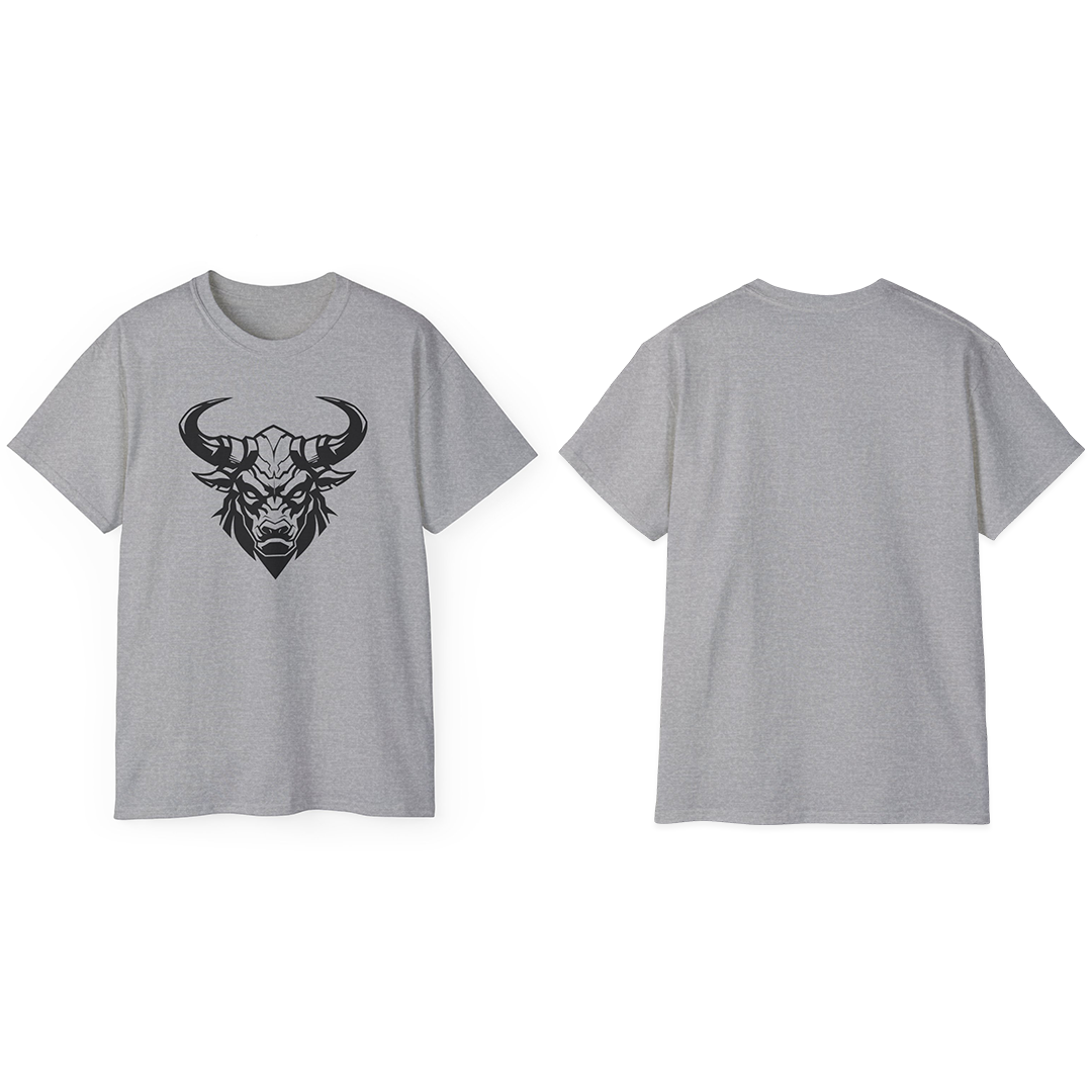 100% Cotton Short Sleeve Tee | Minimalism-Bull-008