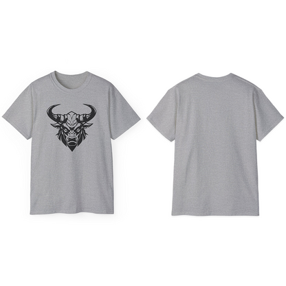 100% Cotton Short Sleeve Tee | Minimalism-Bull-008