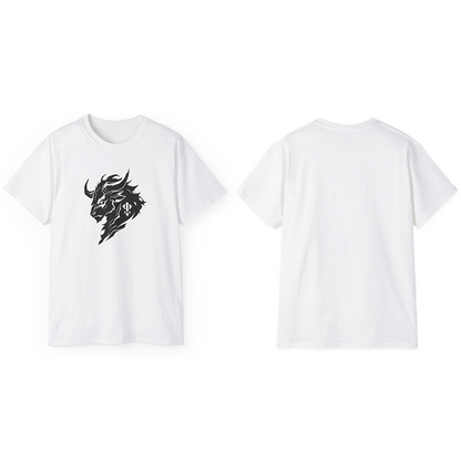 100% Cotton Short Sleeve Tee | Minimalism-Bull-009