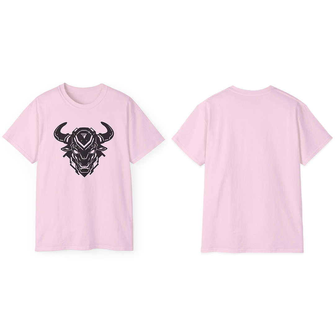 100% Cotton Short Sleeve Tee | Minimalism-Bull-010