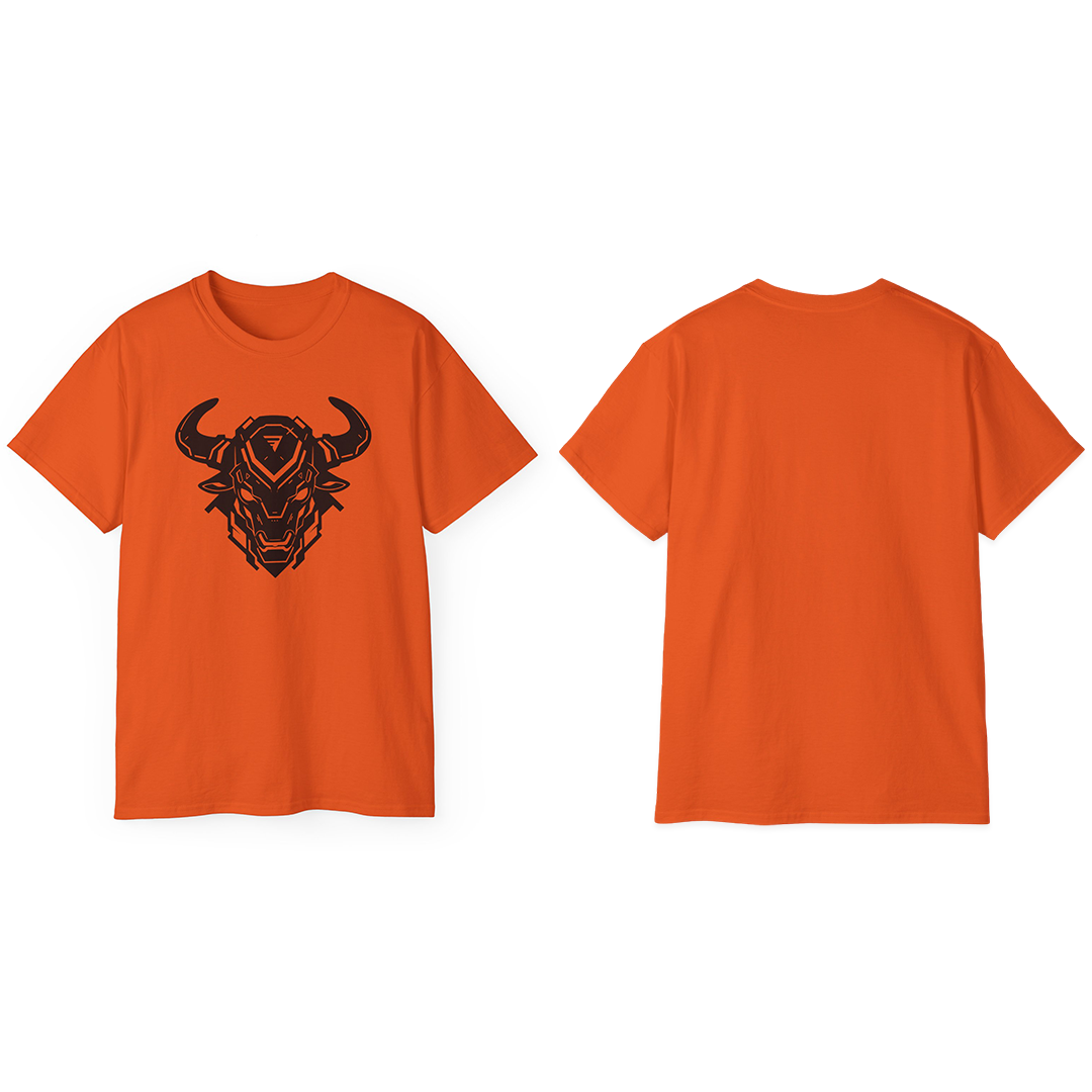 100% Cotton Short Sleeve Tee | Minimalism-Bull-010