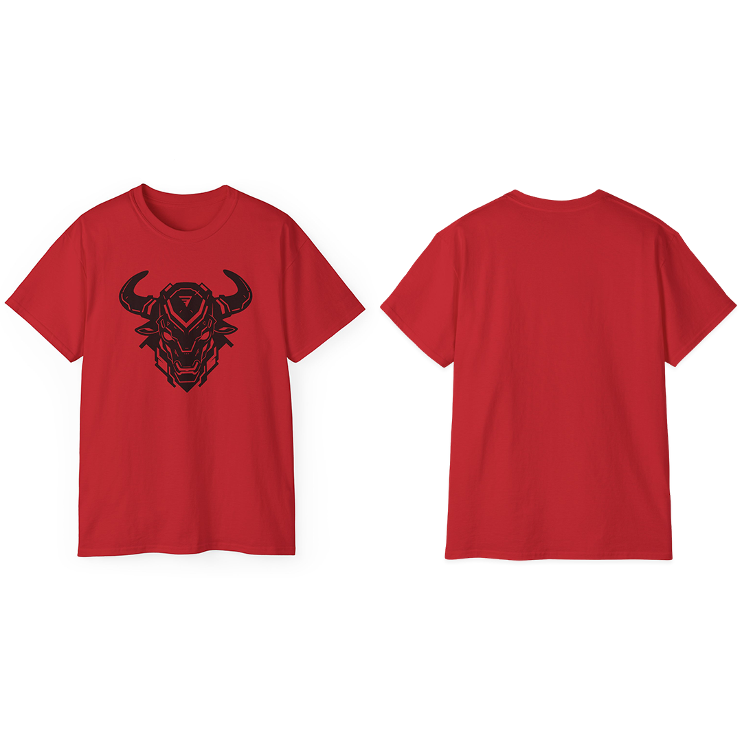 100% Cotton Short Sleeve Tee | Minimalism-Bull-010