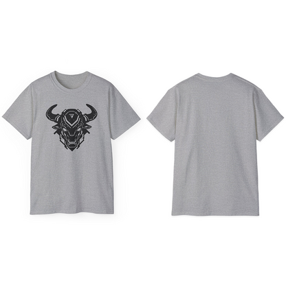 100% Cotton Short Sleeve Tee | Minimalism-Bull-010