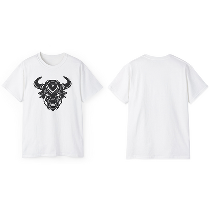 100% Cotton Short Sleeve Tee | Minimalism-Bull-010