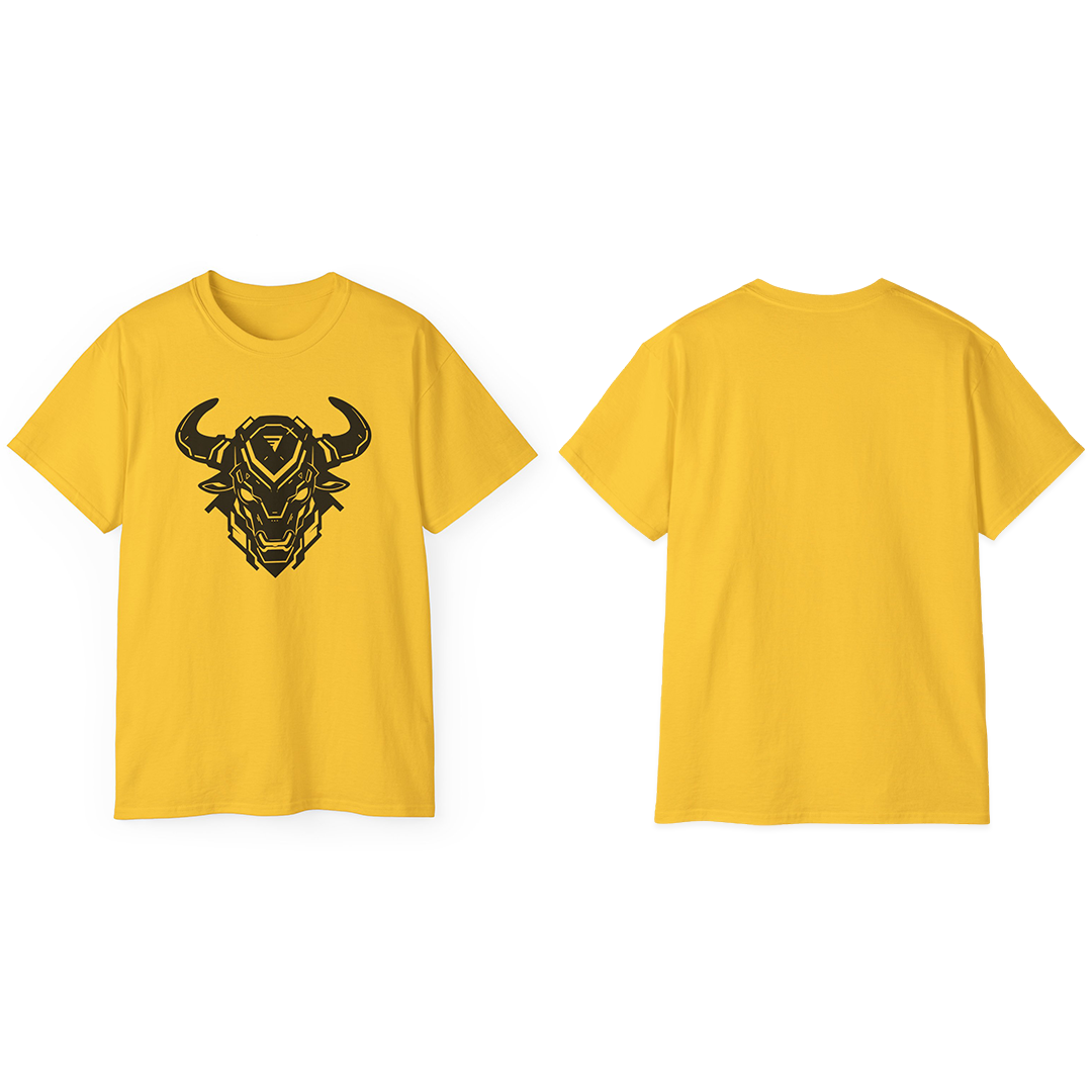 100% Cotton Short Sleeve Tee | Minimalism-Bull-010