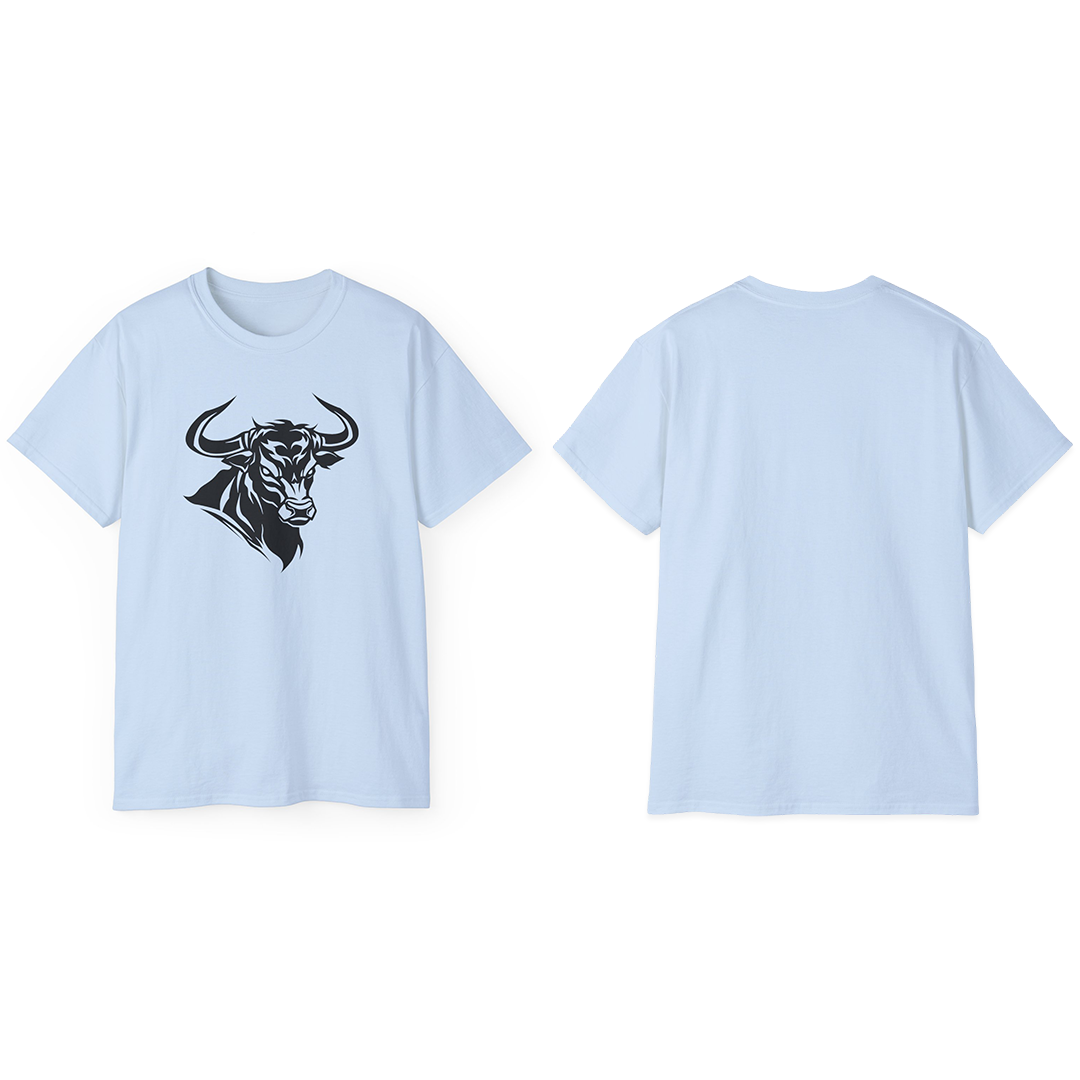 100% Cotton Short Sleeve Tee | Minimalism-Bull-011