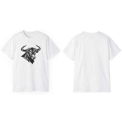 100% Cotton Short Sleeve Tee | Minimalism-Bull-011