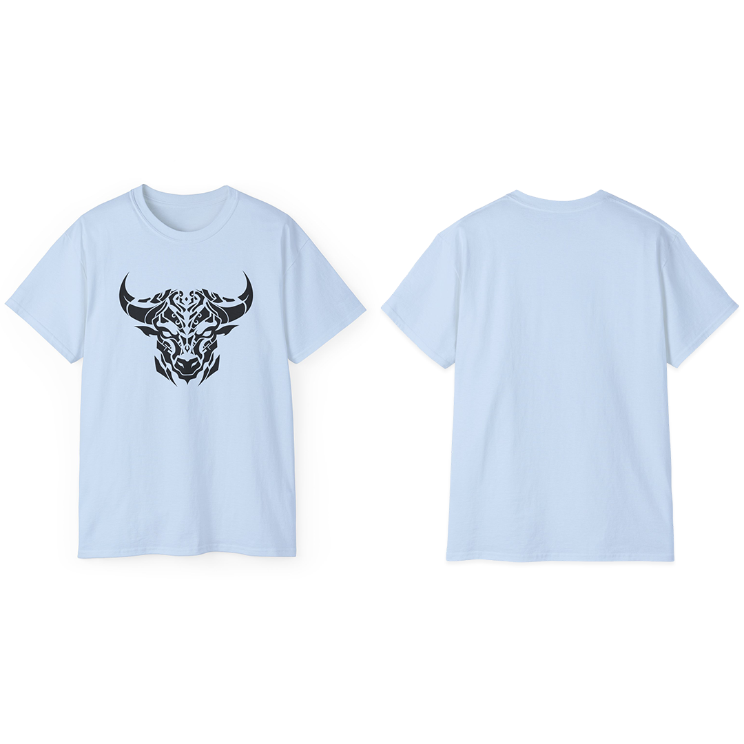 100% Cotton Short Sleeve Tee | Minimalism-Bull-012