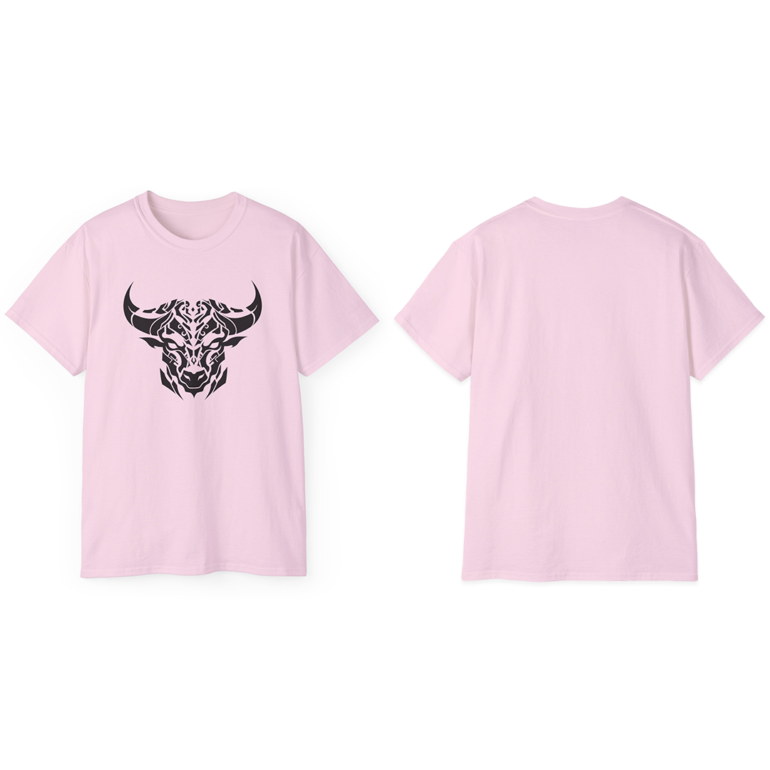 100% Cotton Short Sleeve Tee | Minimalism-Bull-012