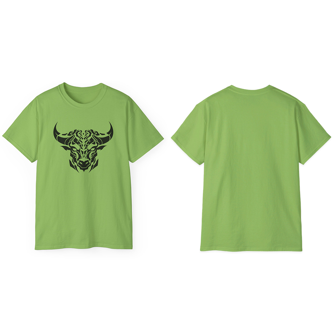 100% Cotton Short Sleeve Tee | Minimalism-Bull-012