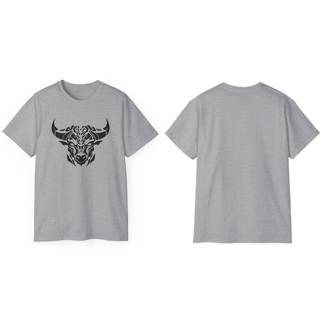 100% Cotton Short Sleeve Tee | Minimalism-Bull-012